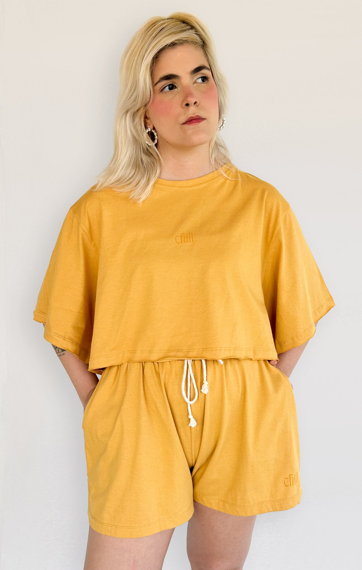 Cropped Brisa Amarelo