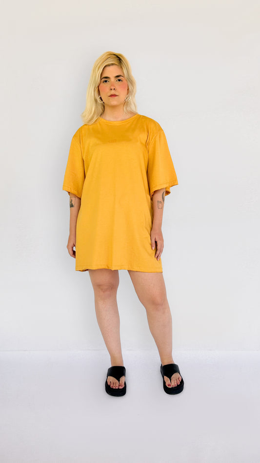 T-dress Versátil Amarelo